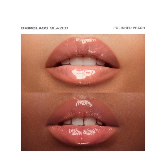 NWT NIB Morphe Drip Glass Glazed Lip Gloss in Polished Peach 0.12oz Full Size - Picture 6 of 11